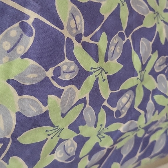 Lilly Pulitzer lilac mint green white floral ladybug print A line skirt Lined 14 - Picture 2 of 6